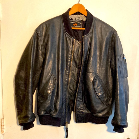 Vintage USAF Lined Quilted Bomber Jacket